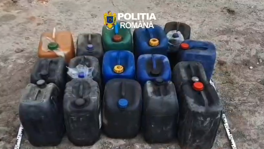 Poliția destructurează un grup infracțional ce fură motorină din utilaje feroviare