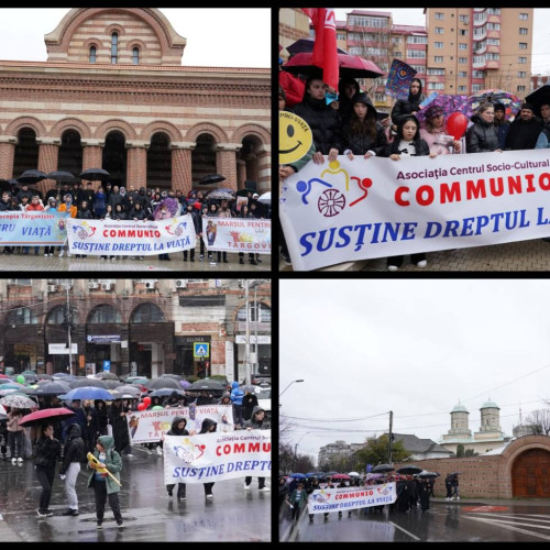 ASOCIAȚIA CENTRUL SOCIO CULTURAL COMMUNIO A SPRIJINIT ORGANIZAREA MARȘULUI PENTRU VIAȚĂ LA TÂRGOVIȘTE