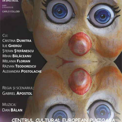 Echipa Teatrului Tony Bulandra prezintă spectacolul "Pinocchio" la Pucioasa