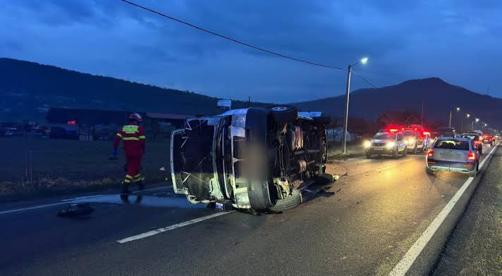 Accident pe DN1C între Cășeiu și Coplean, fără victime
