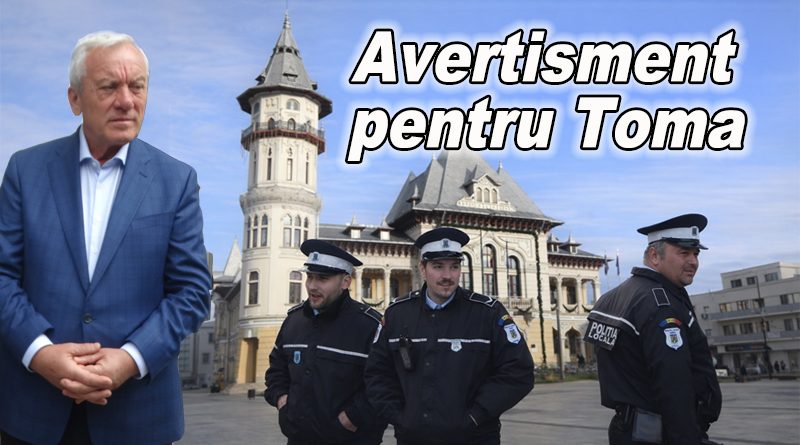 Primarul Toma pregătește o nouă organigramă pentru Poliția Locală în aprilie