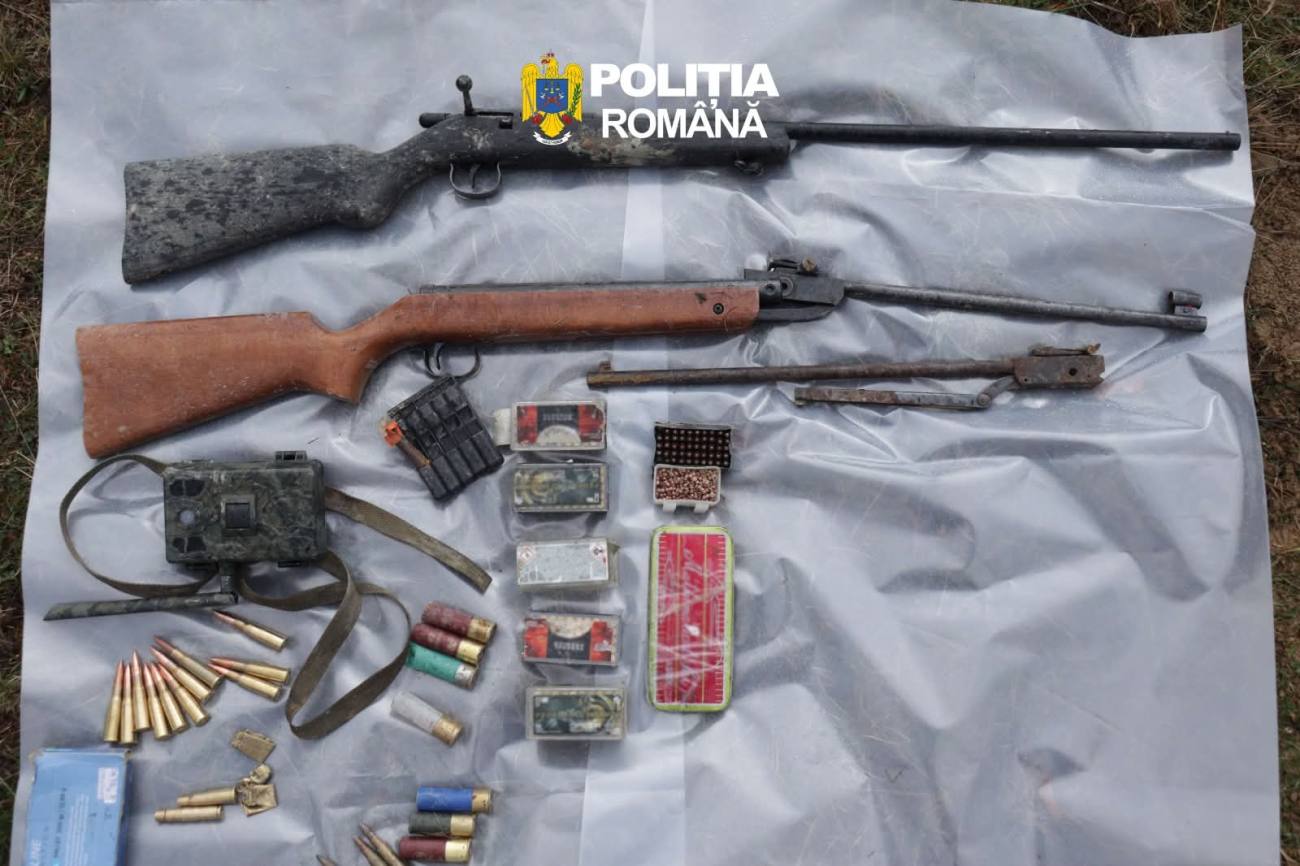 Poliția Bistrița-Năsăud derulează percheziții în dosare de braconaj