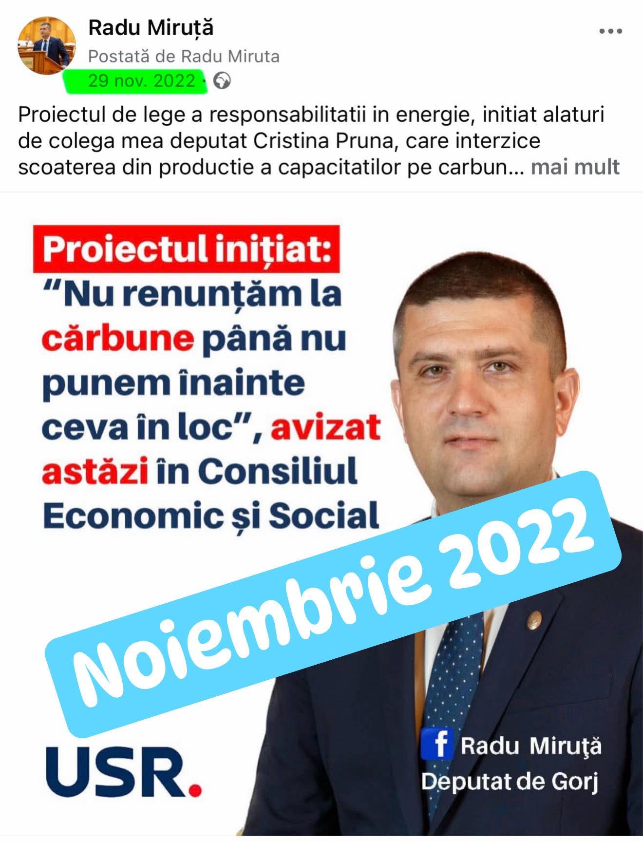 Radu Miruță acuză PSD de plagiat legislativ în domeniul energiei