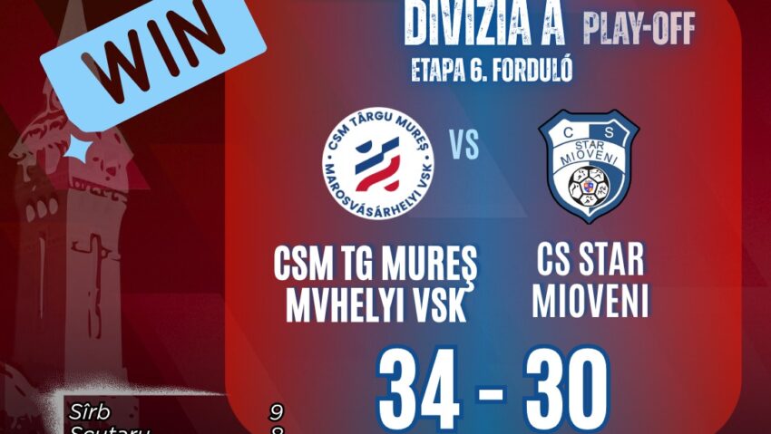 CSM Tg.-Mureș și ACS Sepsi-SIC continuă lupta pentru promovare
