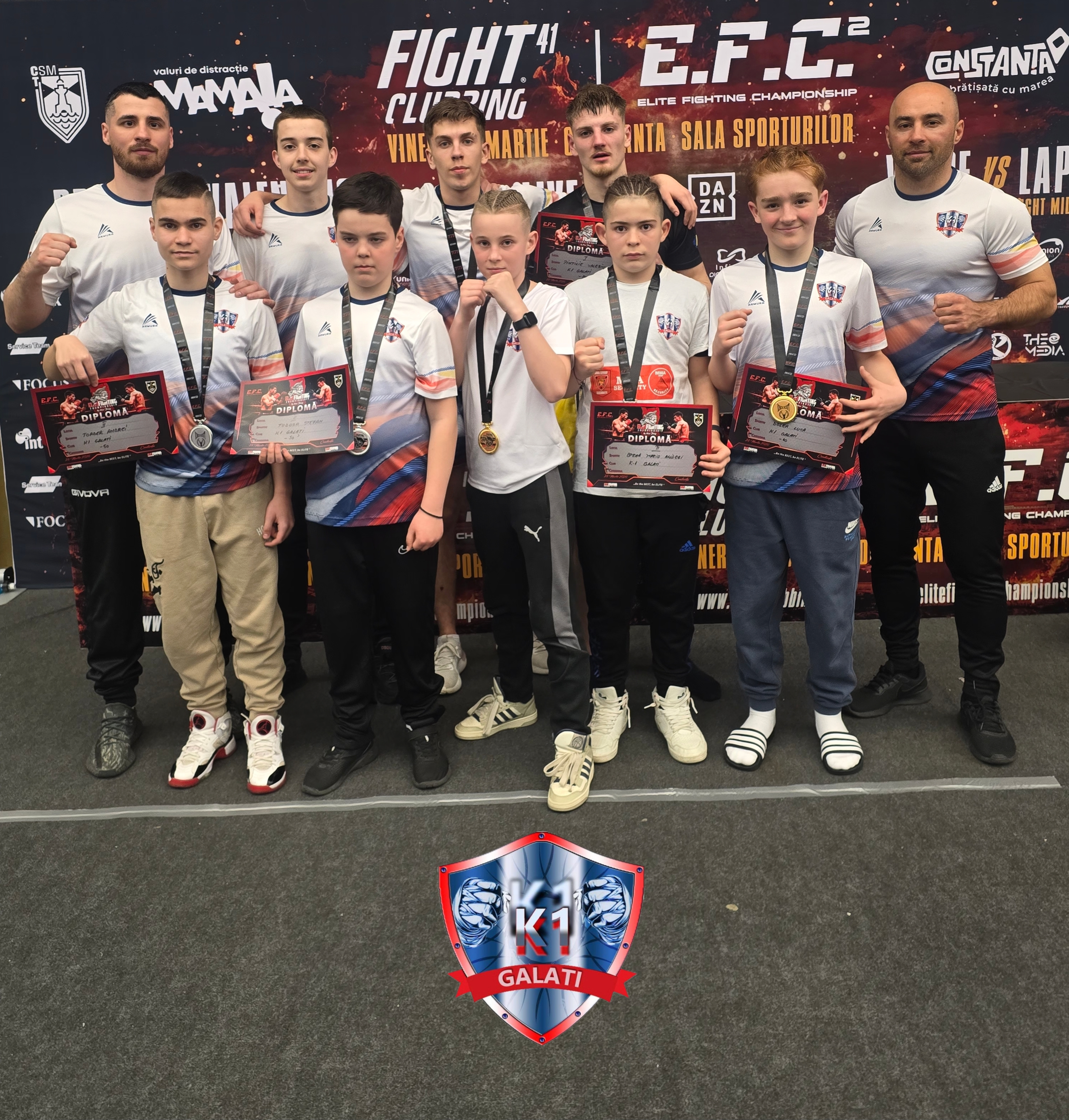 K1 Galați obține succes remarcabil la Elite Fighting Championship