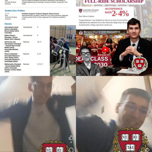 Video emoționant: Mario din Târgu Jiu a fost admis la Harvard