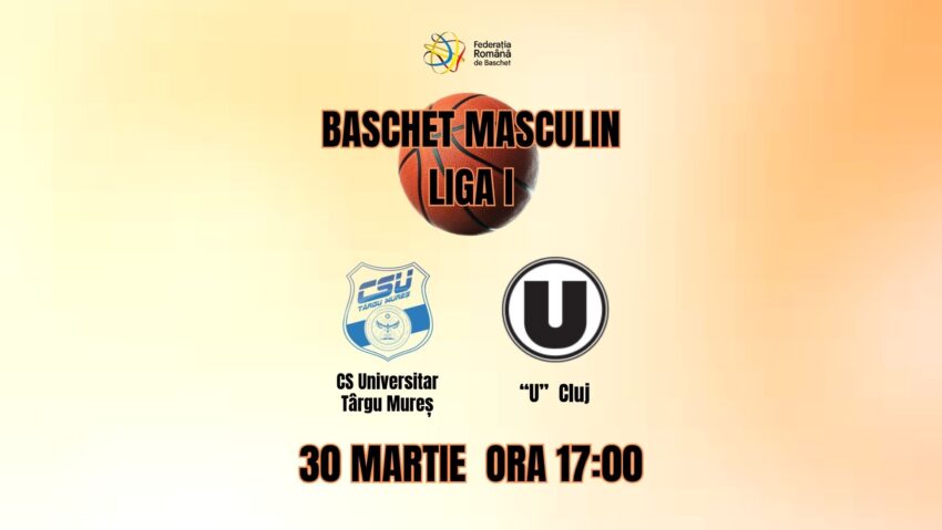 CSU Tg. Mureș pierde în fața Universității Cluj-Napoca, scor 70-85