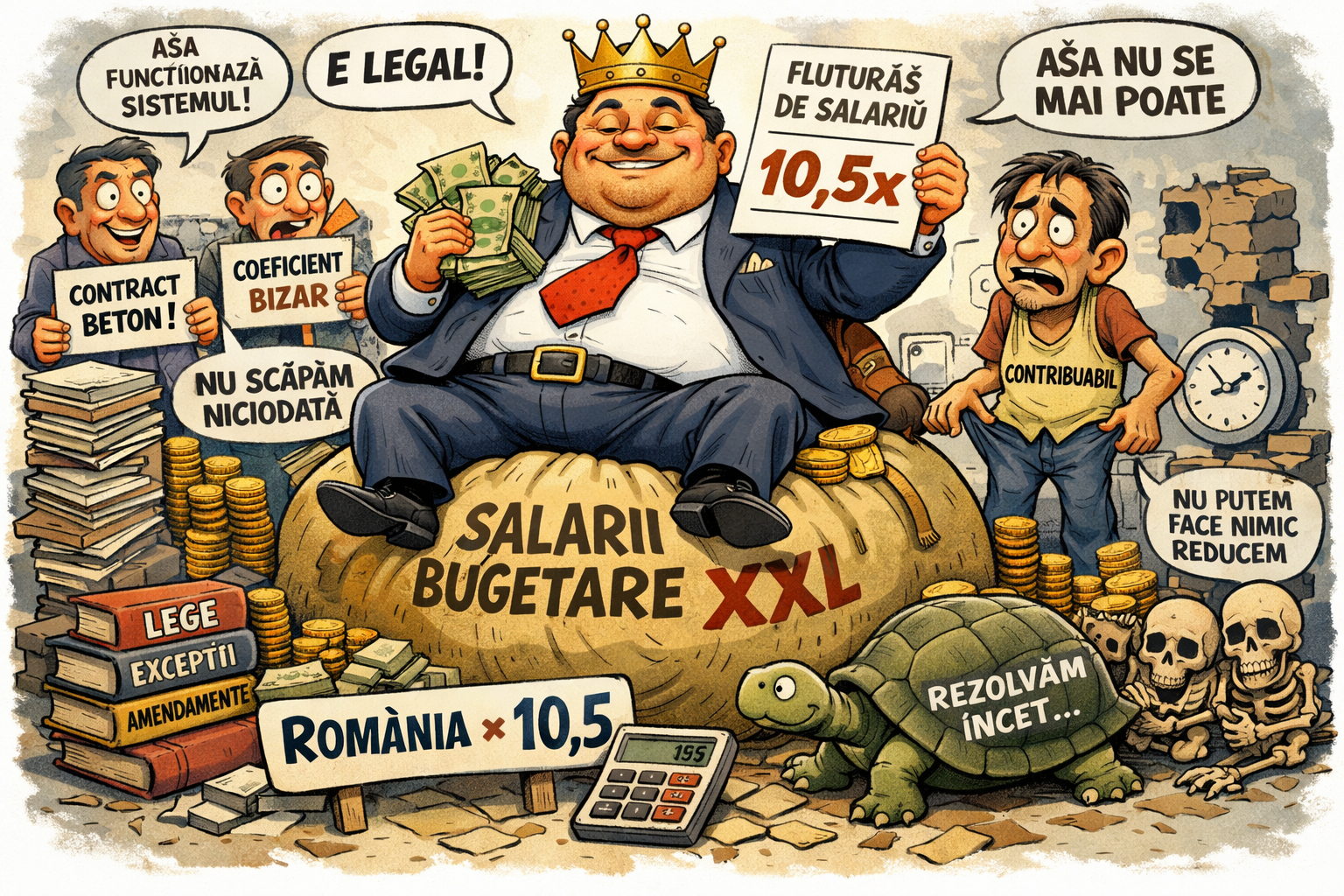 Salariile din sistemul bugetar: marele discurs despre exces