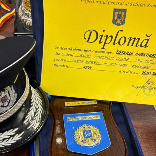 Polițiștii din Slatina, premiați pentru rezultate remarcabile în activitate
