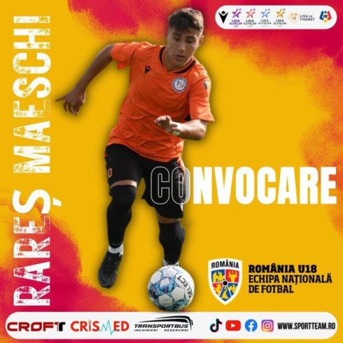 Rareș Maeschi, convocat din nou pentru lotul național U18