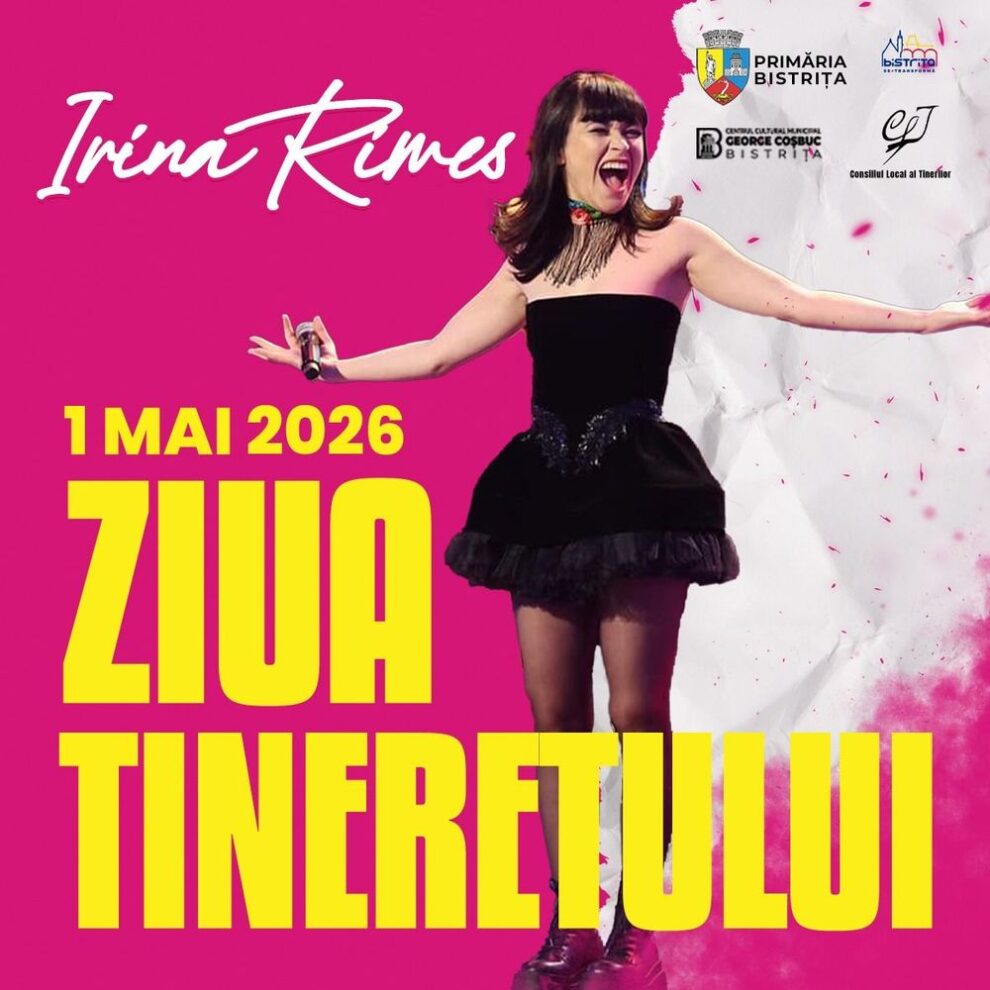 Tinerii din Bistrița o aleg pe Irina Rimes pentru Ziua Tineretului