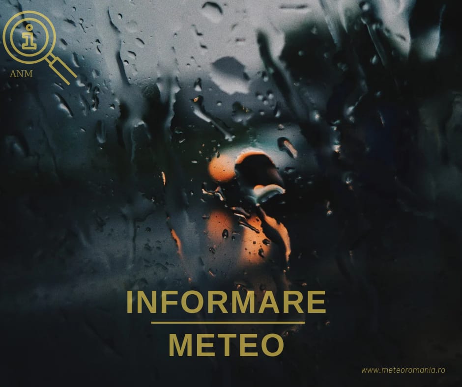 Informare meteorologică: Ploi și vânt puternic în Giurgiu