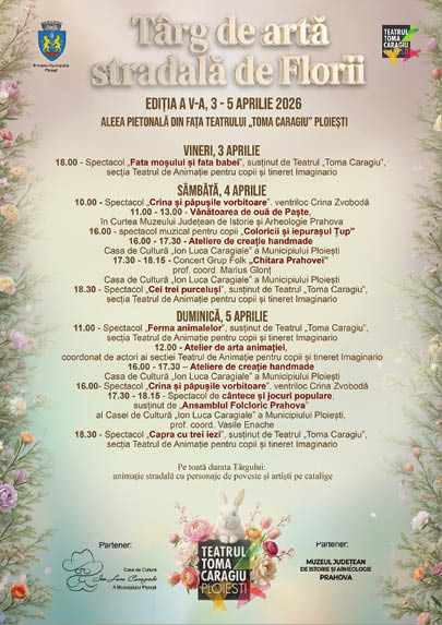 Târgul de artă stradală de Florii revine la Ploiești pentru a cincea oară