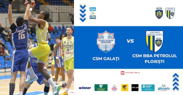 CSM BBA Petrolul Ploiești joacă astăzi cu CSM Galați în Liga Națională