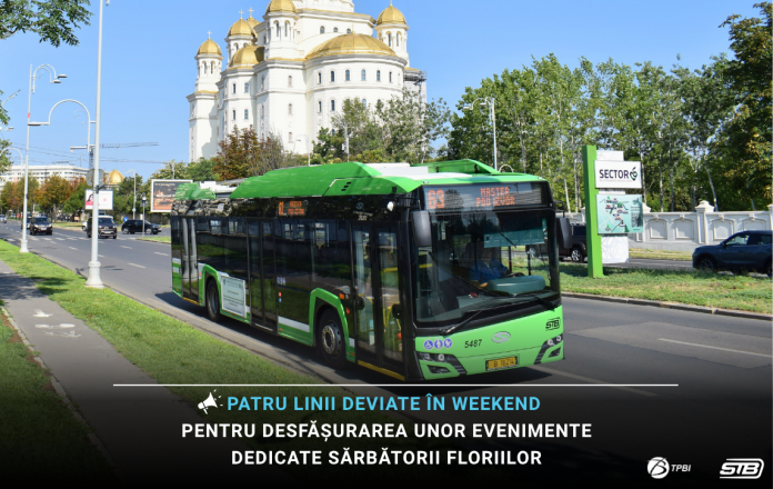 Modificări ale transportului public în București cu ocazia Floriilor