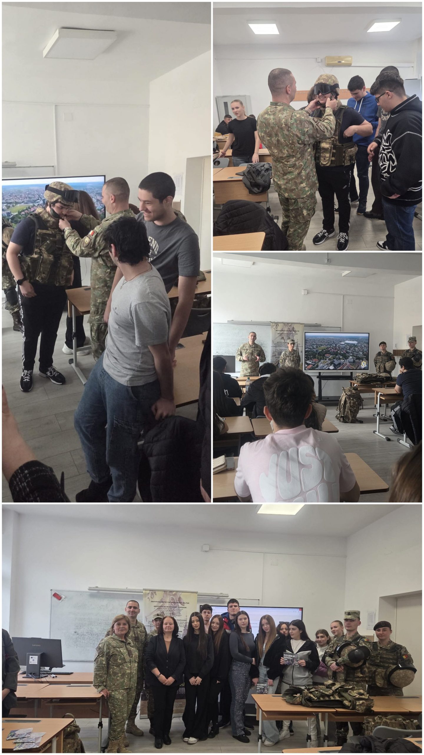 Elevii din Târgu Jiu descoperă oportunitățile carierei militare