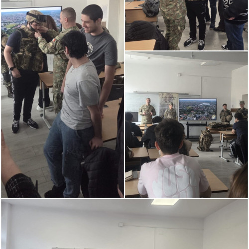 Elevii din Târgu Jiu descoperă oportunitățile carierei militare