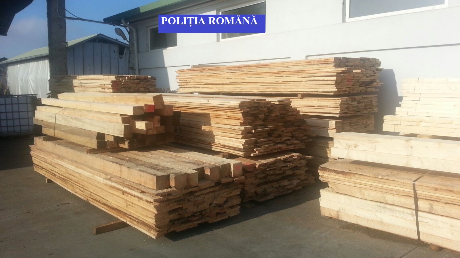 Acțiune a poliției în Fieni împotriva contrabandei cu lemn