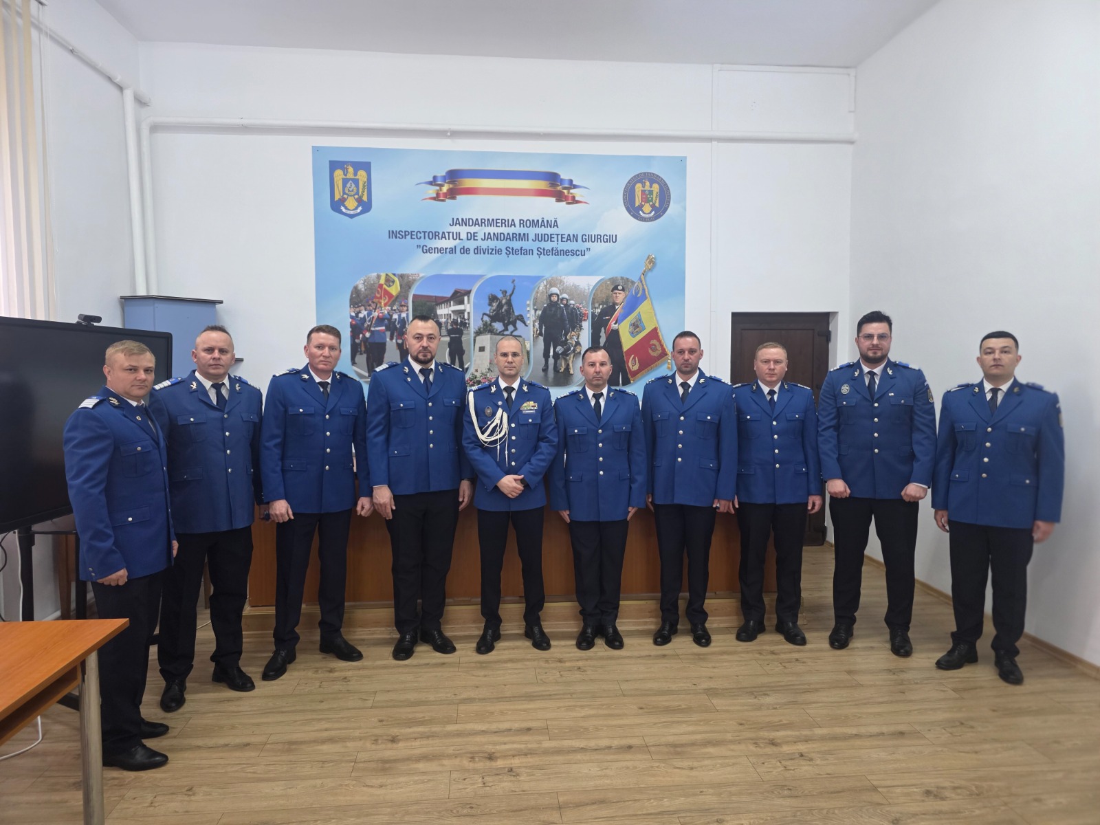 Nouă jandarmi giurgiuveni avansați dincolo de stagiul minim
