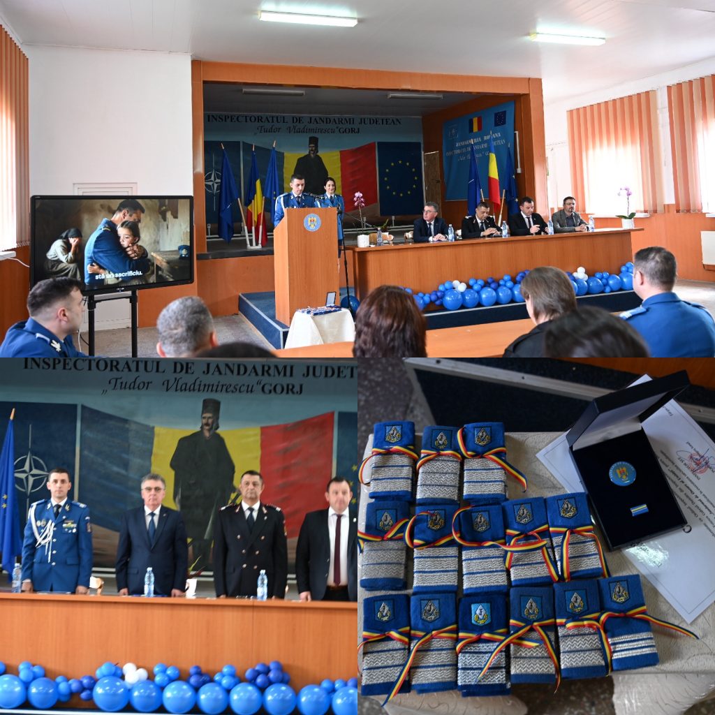 17 jandarmi gorjeni avansați în grad de Ziua Jandarmeriei Române