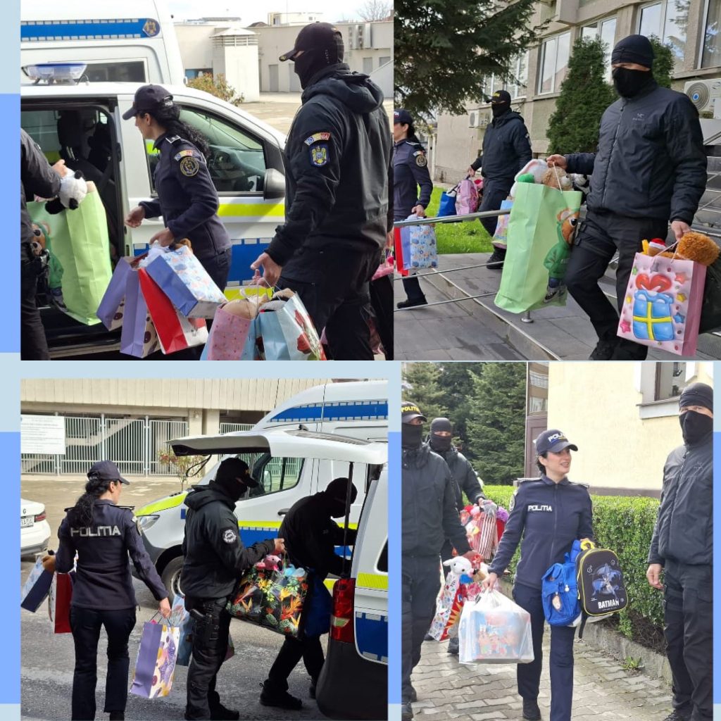 Polițiștii gorjeni sprijină copiii în dificultate prin campania umanitară