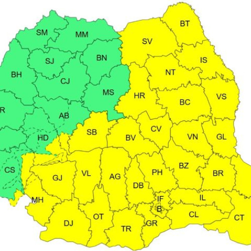 Avertizare meteo pentru Galați: ploi și ninsori în următoarele zile