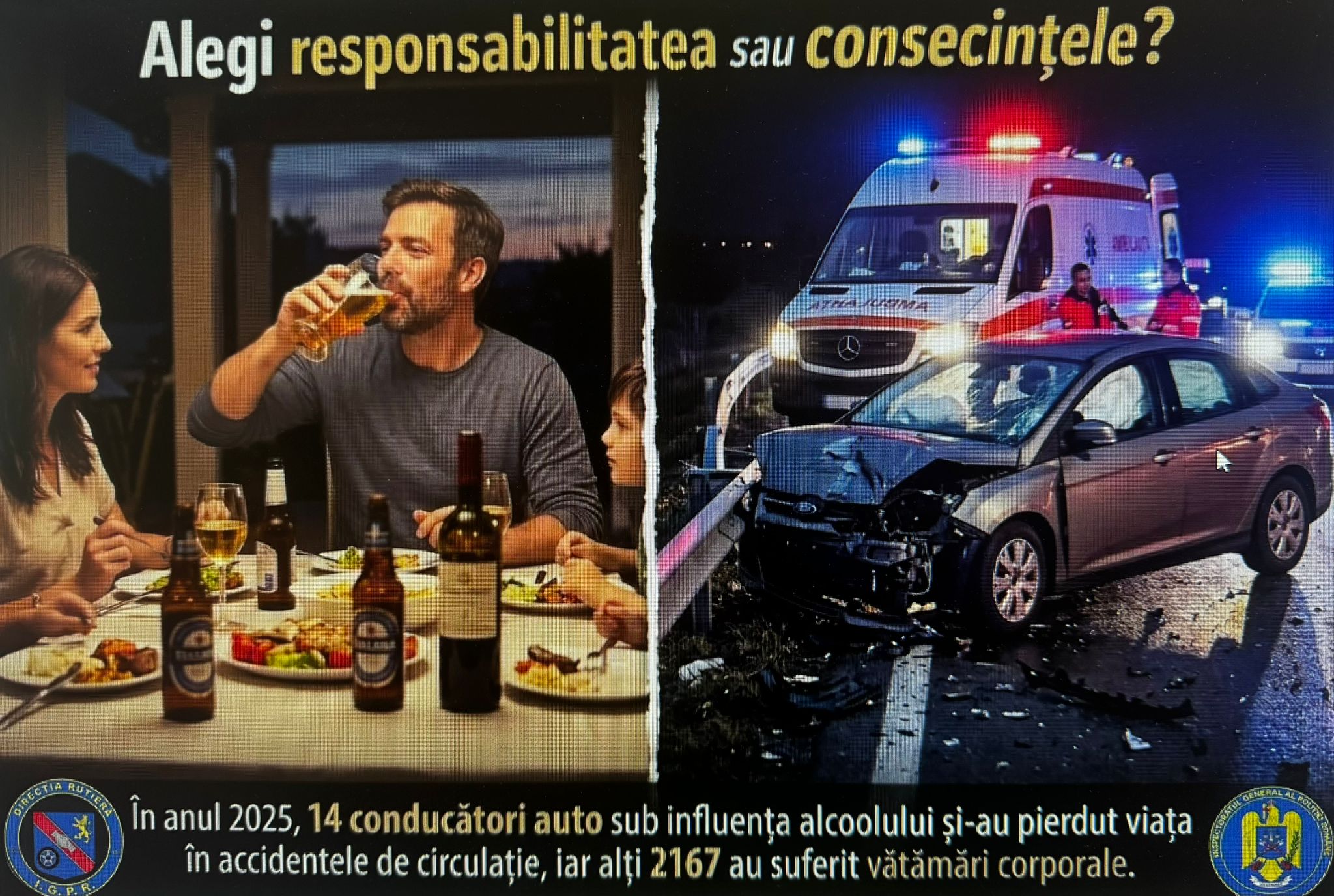 Poliția Neamț începe acțiuni pentru combaterea alcoolemiei la volan
