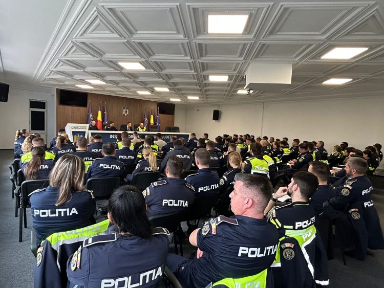 Instruire pentru agenții de poliție la IPJ Maramureș