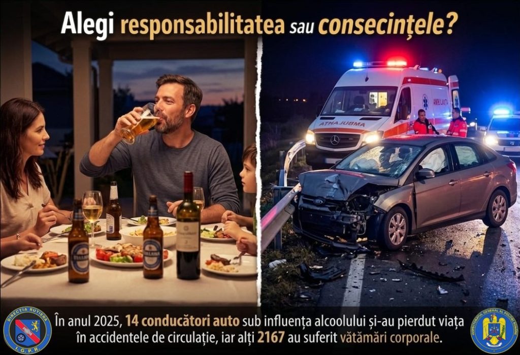 Polițiștii din Gorj derulează acțiuni pentru siguranța rutieră