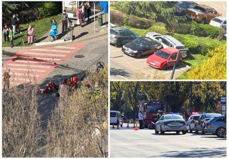 Accident grav în Oradea: motociclist rănit grav în coliziune