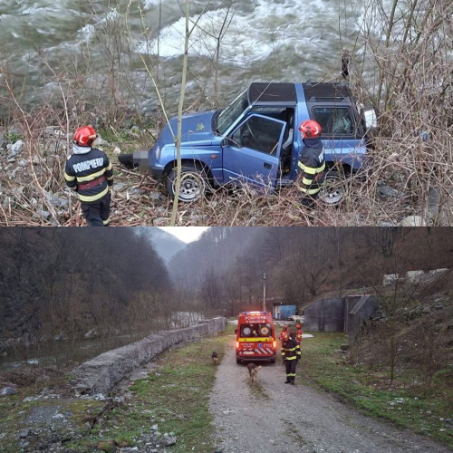 Panică în Petroșani după un accident rutier spectaculos