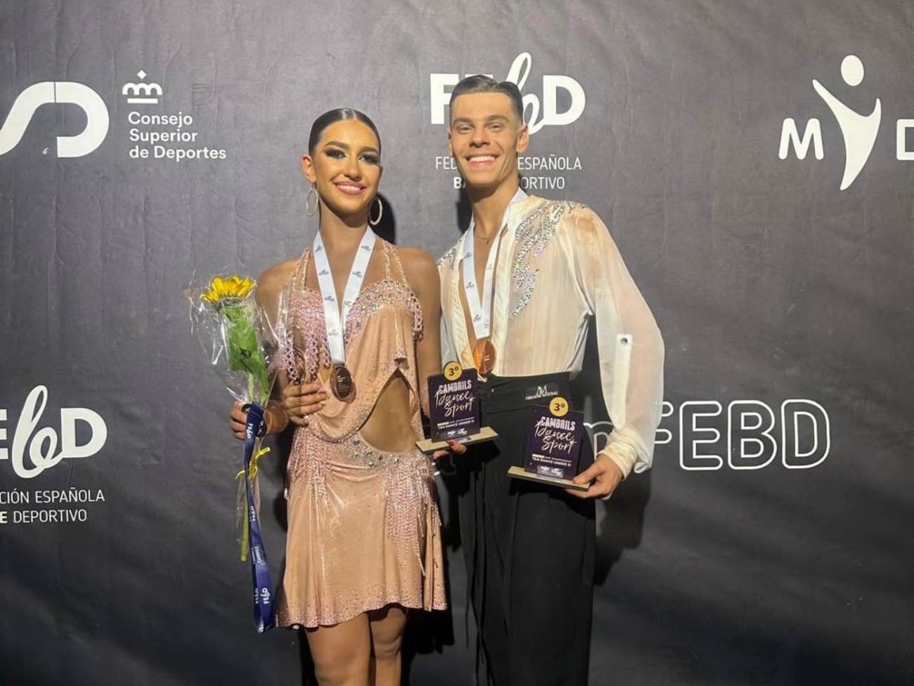 Perechea românească câștigă bronzul la Campionatul European de 10 Dansuri