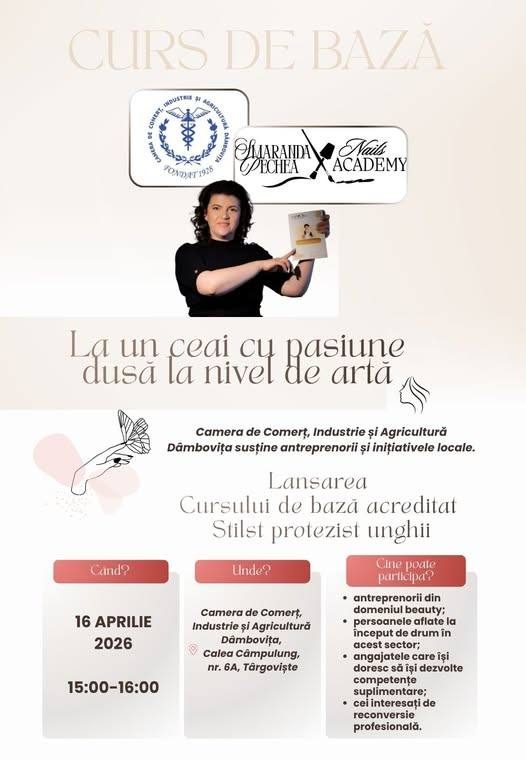 Lansare curs acreditat în domeniul nail art la Târgoviște