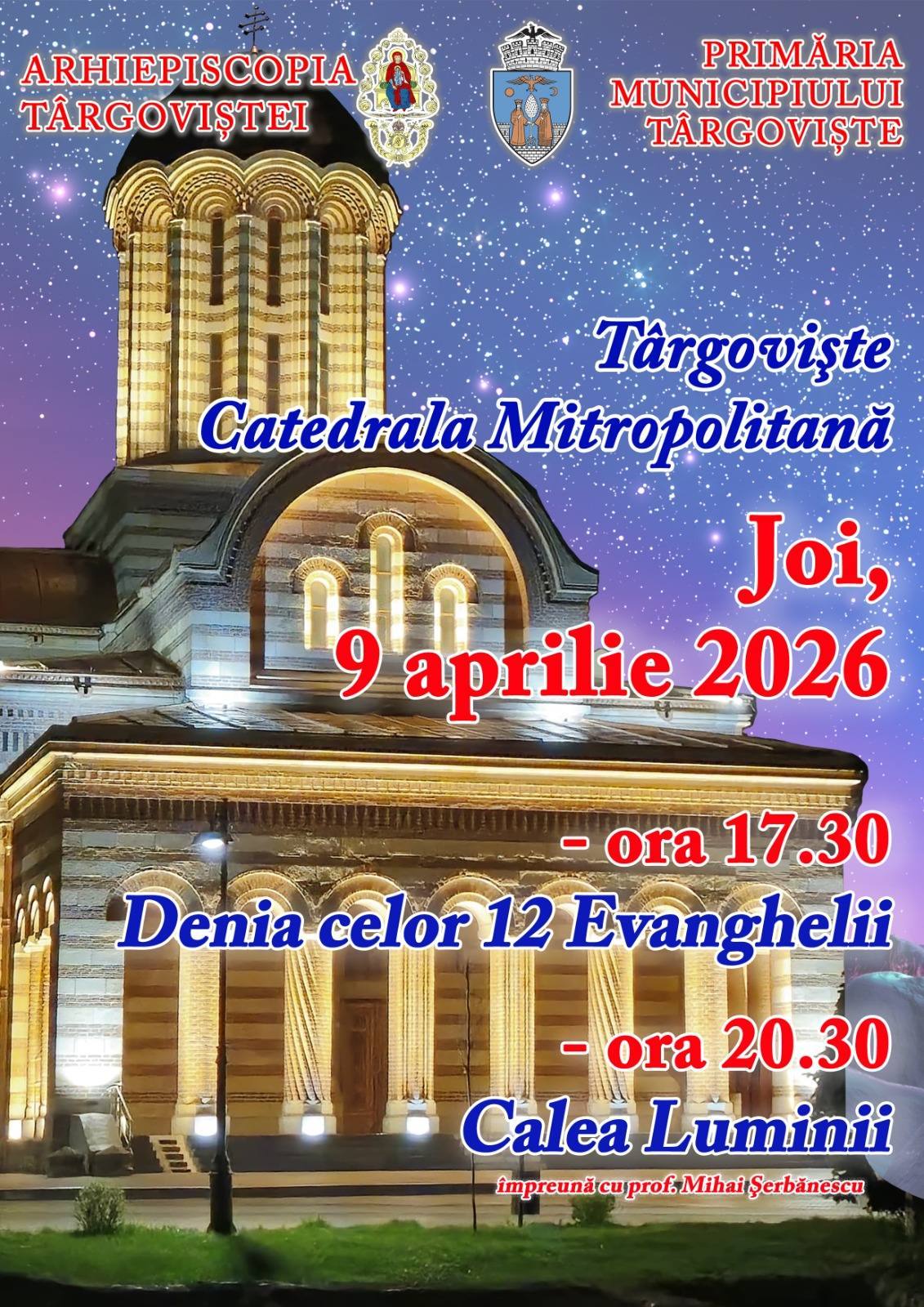 Calea Luminii din Târgoviște transformă Joia Mare într-o sărbătoare a comunității