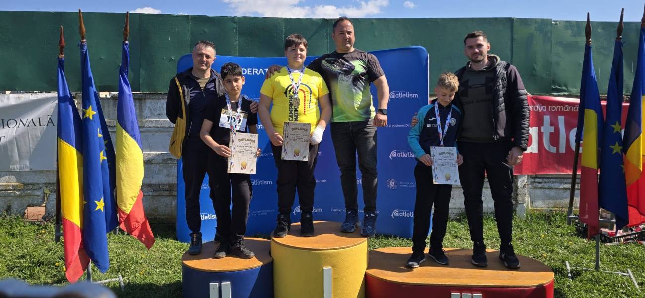 Sportivii de la CSȘ Târgoviște strălucesc la Campionatul Național de aruncări lungi