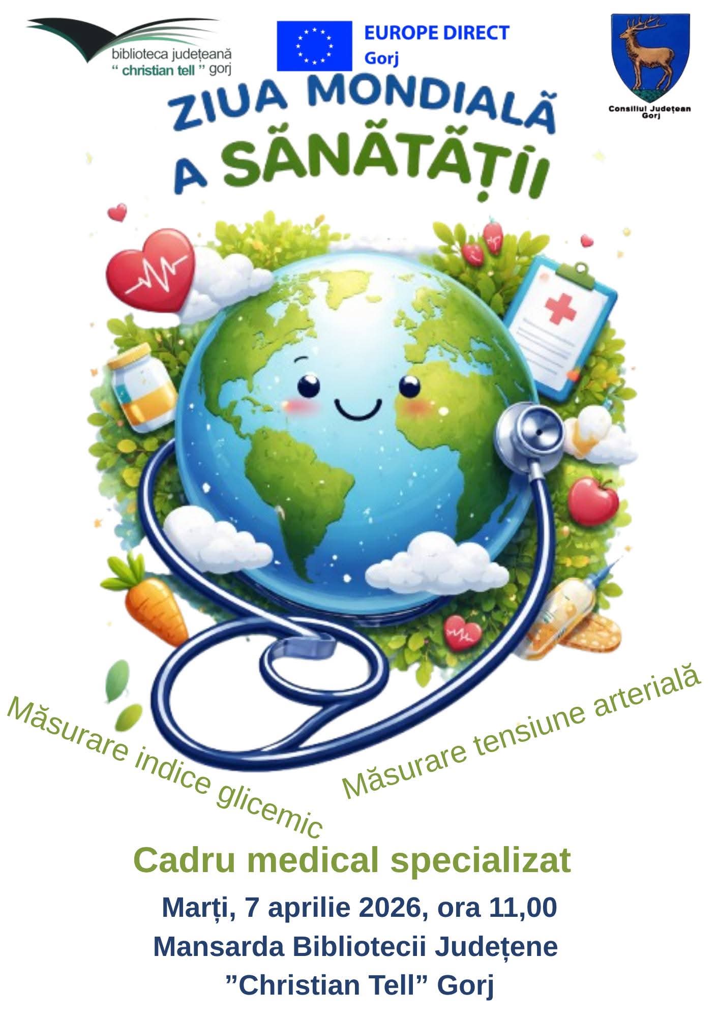 Locuitorii din Târgu-Jiu, invitați la ziua dedicată sănătății