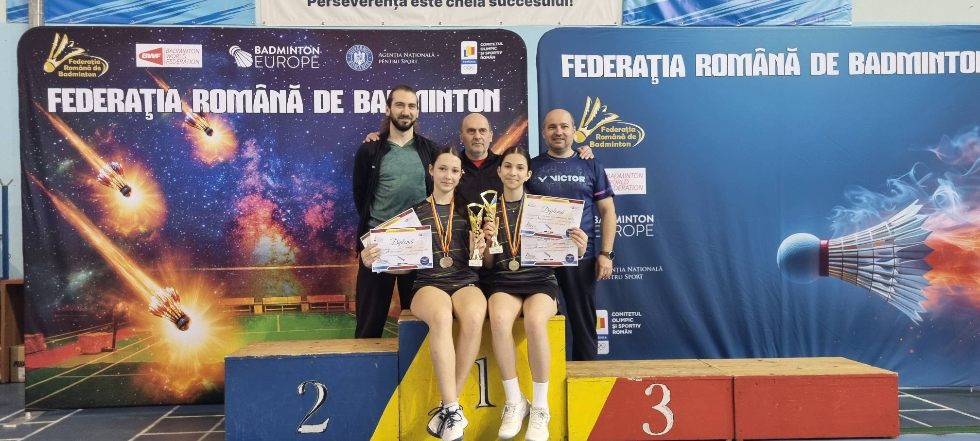 Sportivii gălățeni strălucesc la Cupa României la badminton