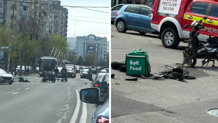Accident rutier pe strada Fabricii din Cluj-Napoca