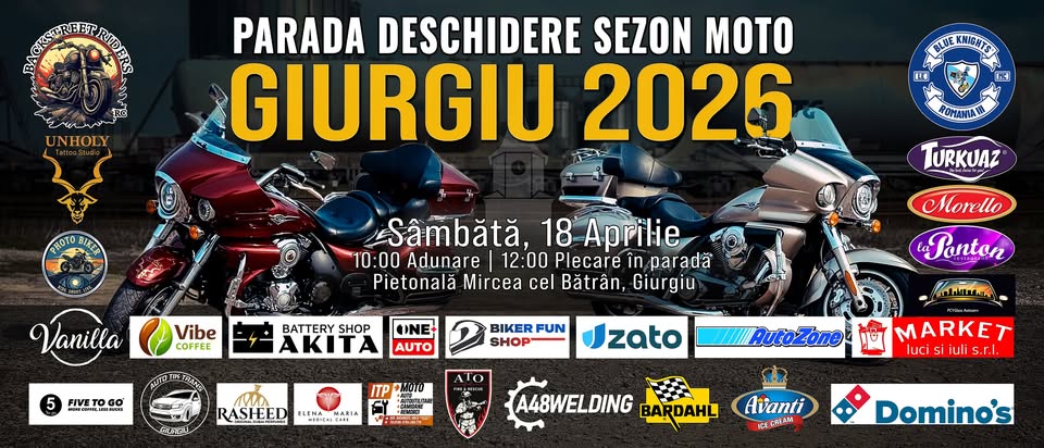 Parada Moto pe Șoseaua Mircea cel Bătrân, în 18 aprilie