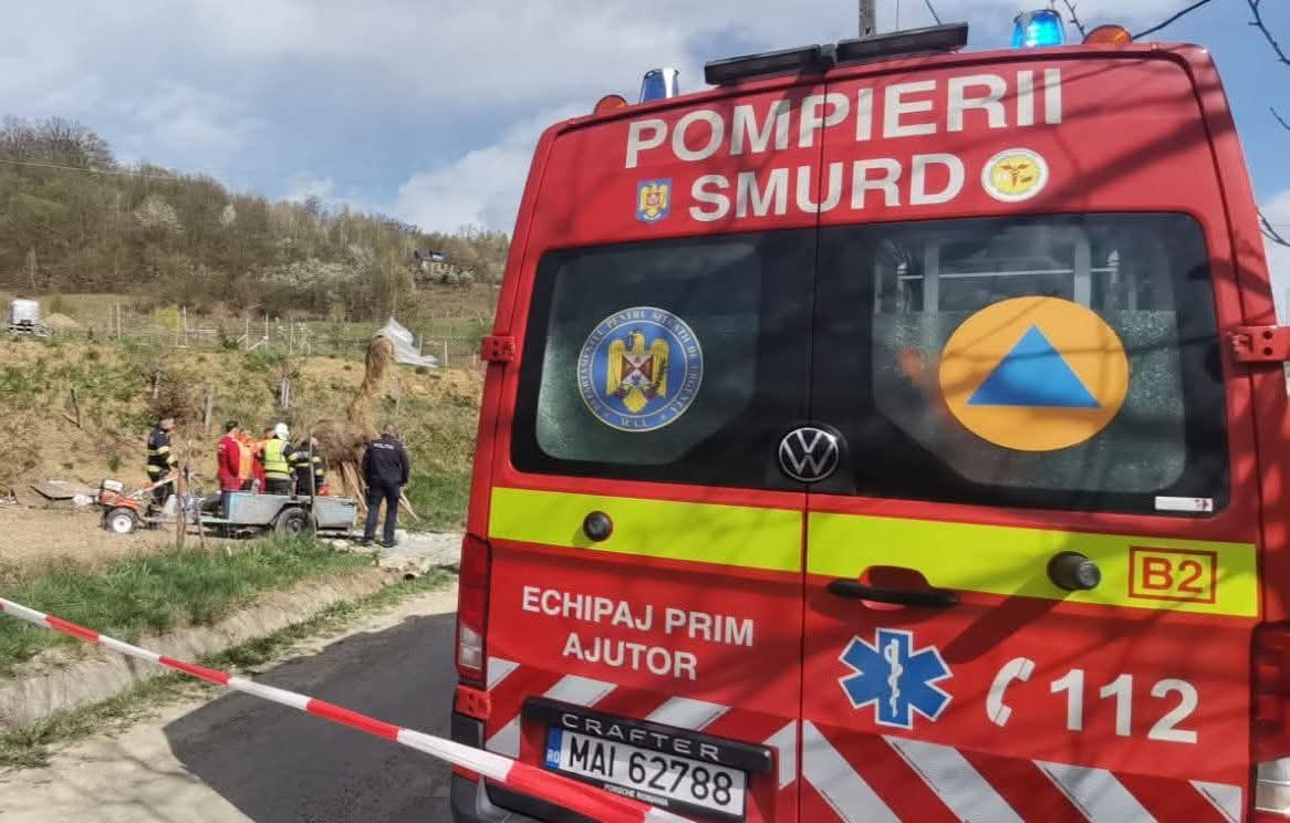 Accident grav în Năsăud: Un bărbat salvat după două opriri cardiace