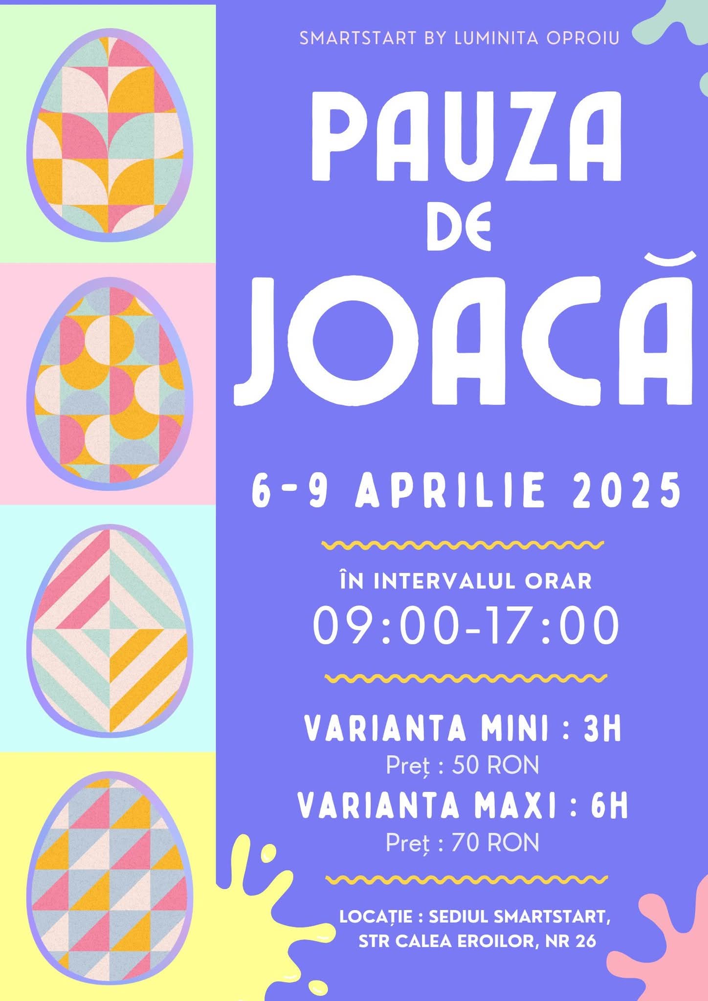 Un nou program pentru copii în Târgu Jiu, înainte de Paște