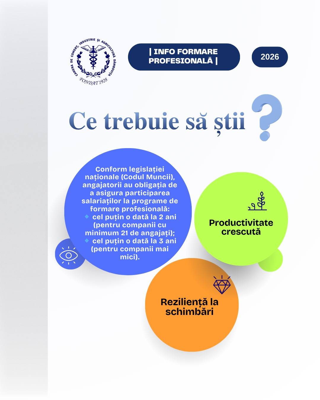 Importanța formării profesionale în contextul economic actual, subliniată de CCIA Dâmbovița
