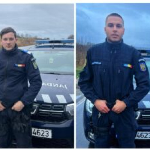 Jandarmii eroi care au intervenit rapid pentru a salva victimele unui accident rutier pe DN13 în orașul Rupea