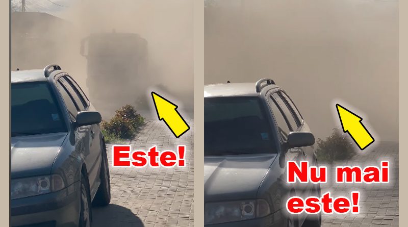 Utilajul pentru strângerea prafului din Mărăcineni dispare rapid din cadru