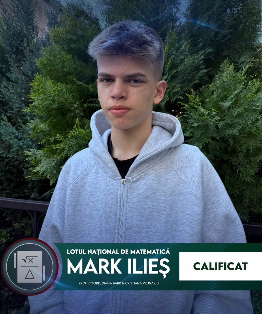 Mark Ilieș, elev de 13 ani, se alătură lotului național de matematică