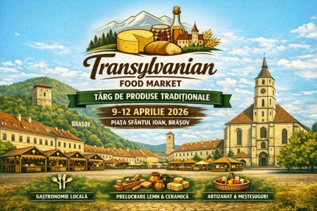 Brașovul lansează primul târg de produse tradiționale „Transylvanian Food Market”