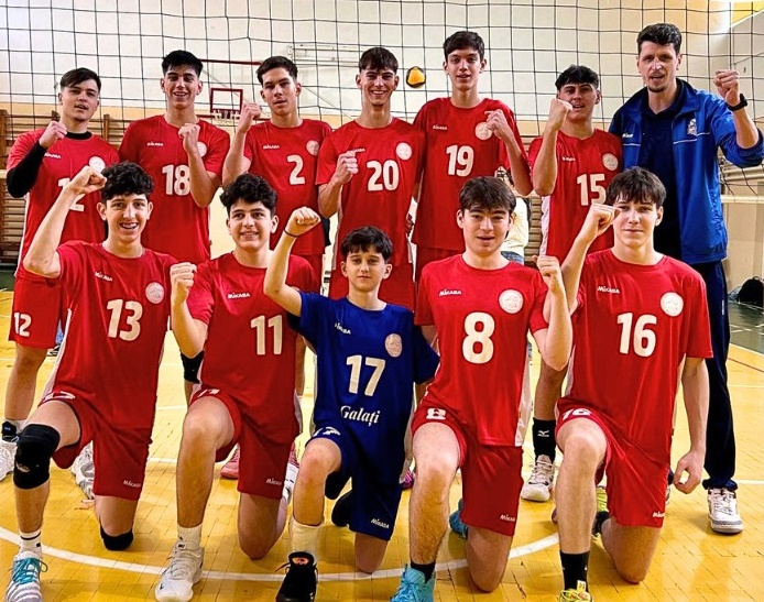 Juniorii de la CSM Galați triunfă la turneul semifinal de volei