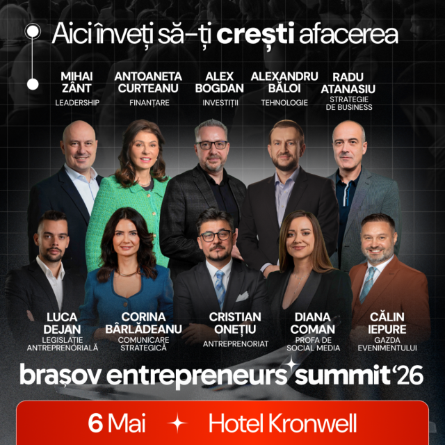 Brașov găzduiește Conferința antreprenorilor români pe 6 mai