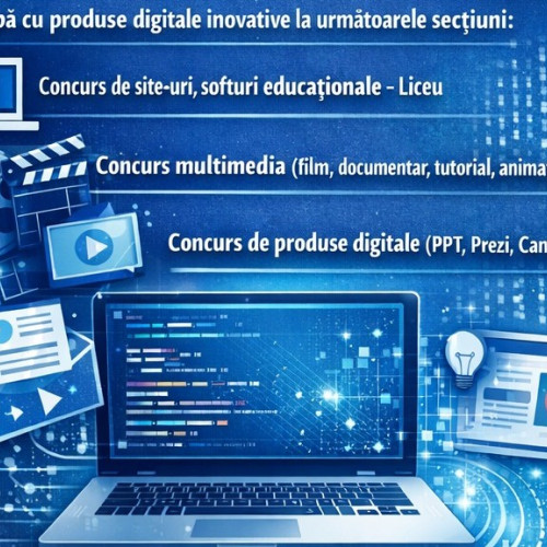 Elevii din Iași, invitați să participe la Concursul Județean de proiecte digitale