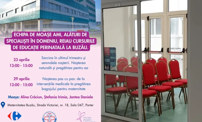 Cursuri gratuite de educație perinatală la Buzău pentru viitorii părinți